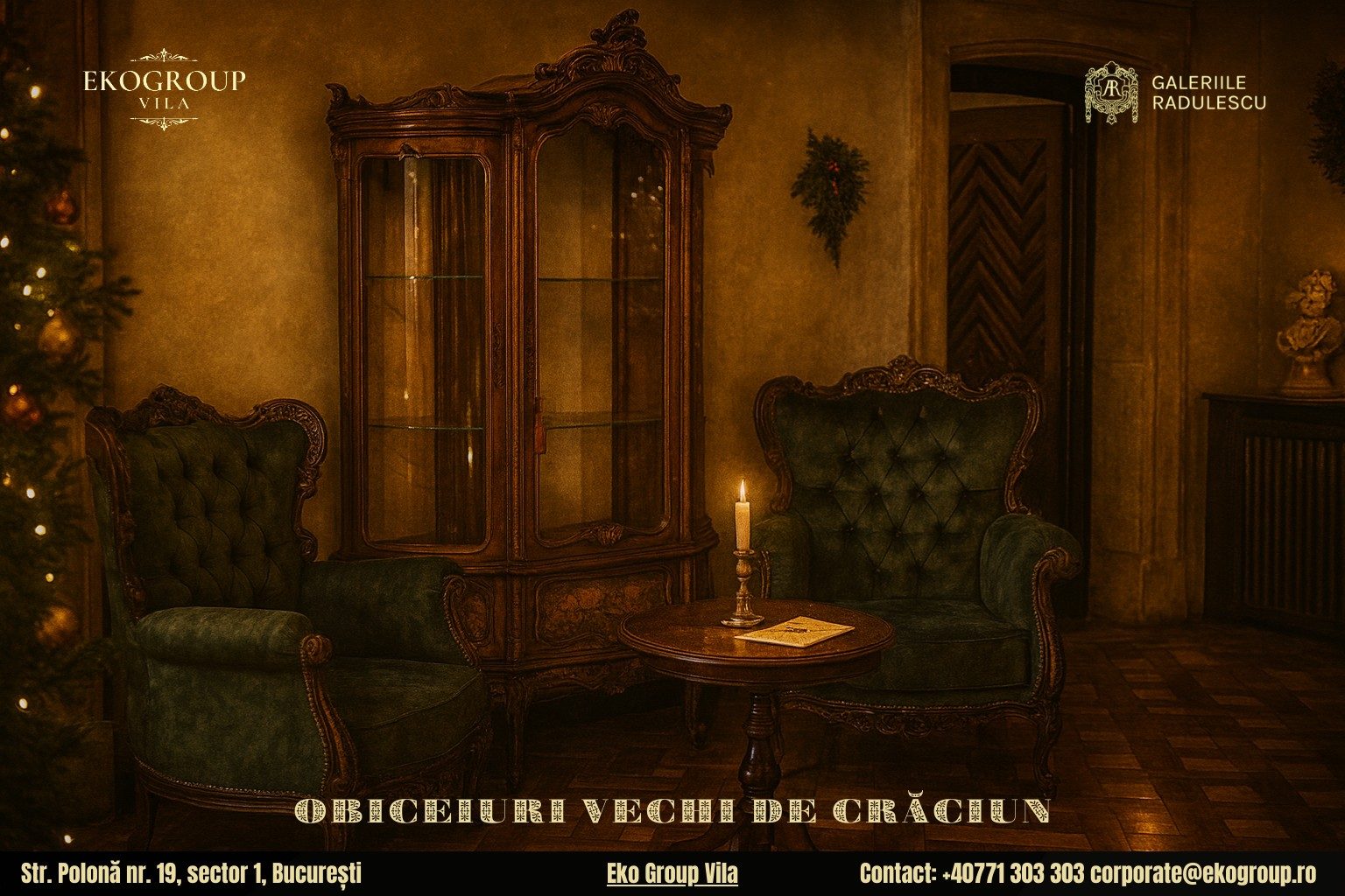 Crăciunul în România interbelică: o reîntoarcere în timp la Eko Group Vila în anii ’30