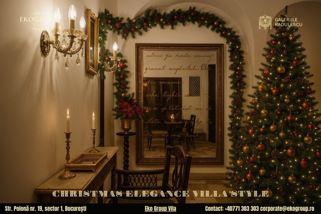 Decoratiuni de Craciun în stil interbelic: Eleganța nobilă a Eko Group Vila la expoziția „Crăciunul anilor ’30”